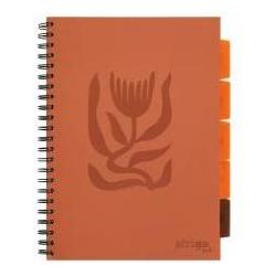 Stigo Bike Notizbuch Pads A4/100K grid Floral brick (A4, Gepunktet) (59051940)