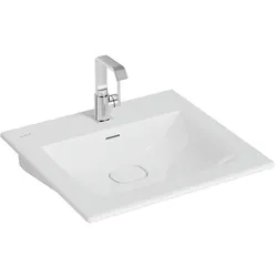 VitrA New Metropole Möbelwaschtisch wandgebunden rechteckig 60 x 53 cm mit Hahnloch,7537B403-7210 7537B403-7210