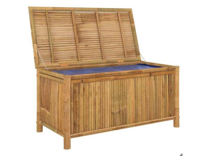 Promotion mars  * COFFRE DE JARDIN - YUNYAN - Boîte de rangement de jardin - MEUBLE JARDIN - 110x52x55cm Bambou _4070878