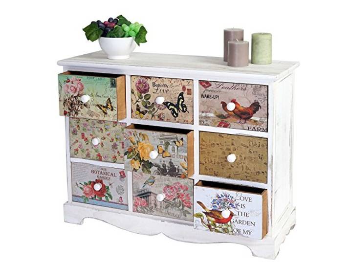 Mendler Kommode Venlo 9 Schubladen 60x79x30cm
