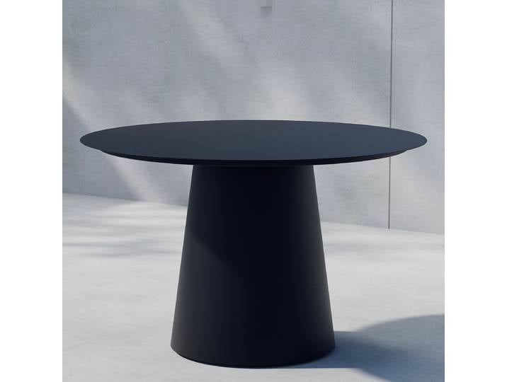 Gartenesstisch Suntu Aluminium, pulverbeschichtet Ø 120cm Schwarz