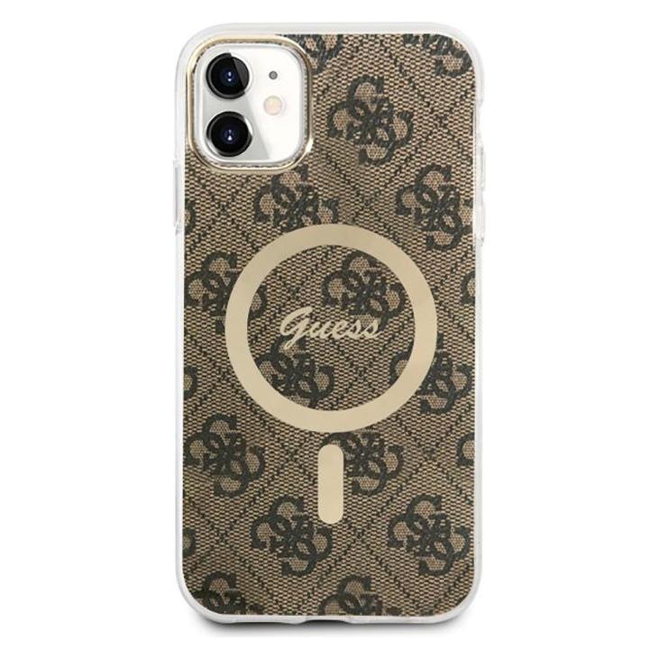 Guess GUHMN61H4STW iPhone 11 6.1" brown/brown hardcase 4G MagSafe (Apple iPhone 11) (GUE002812-0)