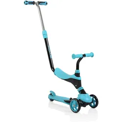 Byox Kinderroller Tristar 3 in 1 Roller Rutscher Schiebestange PU Räder ABEC-5 blau
