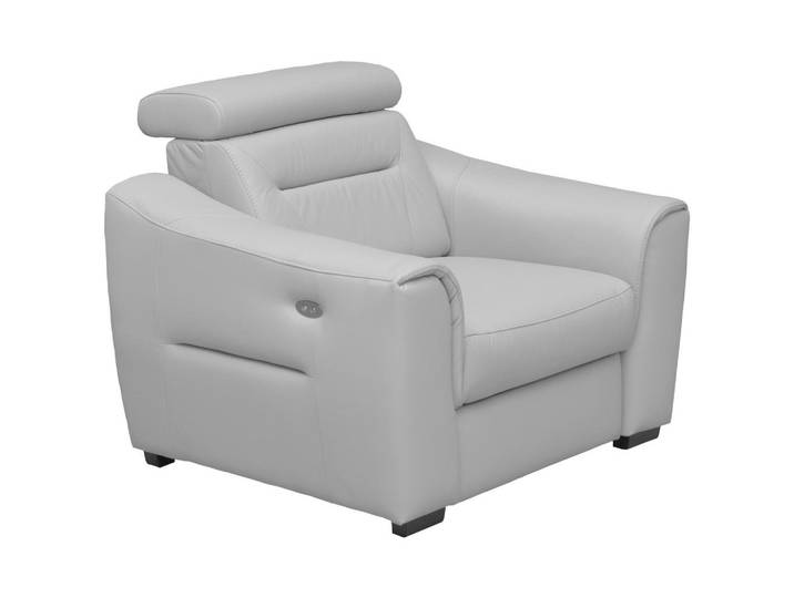 Celina Home Relaxsessel, Platin, Holz, Echtleder, 100x104x102 cm, Made in EU, Lederauswahl, Relaxfunktion, Wohnzimmer, Sessel, Relaxsessel