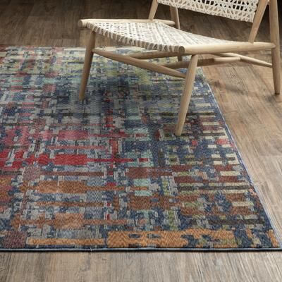 Style Haven Tobias Abstract Geometric Blue/ Multi Area Rug