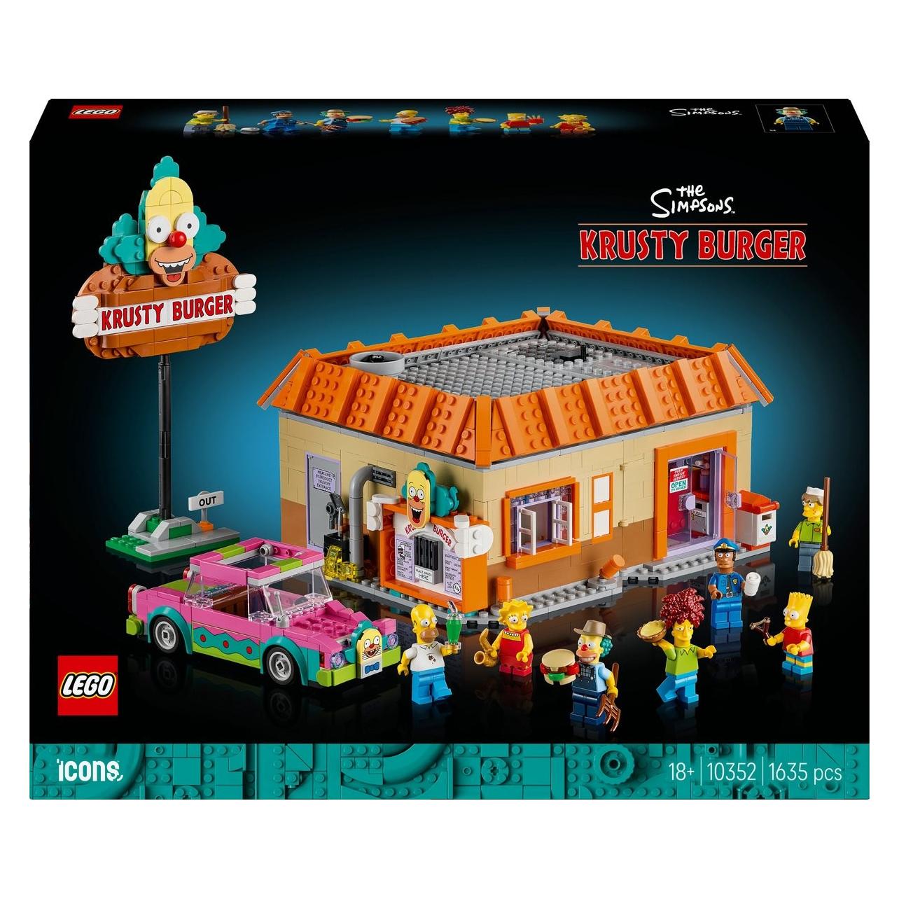 LEGO The Simpsons: Krusty Burger (10352, LEGO Icons, LEGO Seltene Sets) (10352)