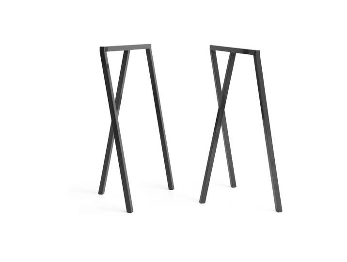 HAY Pied de cadre Loop Stand Frame 95 cm Lot de 2 Black