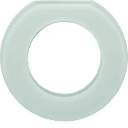Hager Glasendrahmen 1-fach, Serie Glas, polarweiß