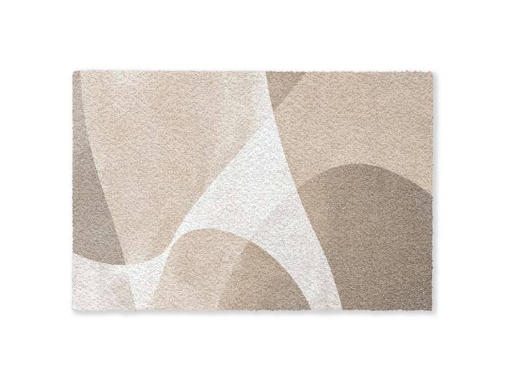 FUSSMATTE Glatte Oberflächen - Harmonisch - Wellenförmig Schmutzfangmatte 90x60 cm