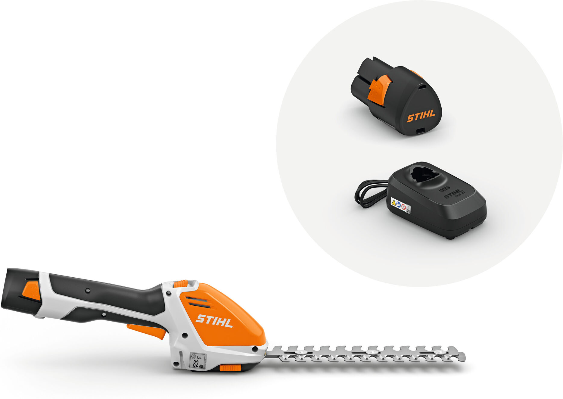 Stihl HSA 26 - Cisaille à arbuste et cisaille à gazon / Batterie AS 2 et chargeur ALS 31