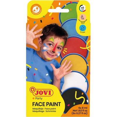 Jovi Maquillage Face Paint, Pappetui mit 6 Farben