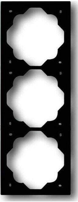 Busch-Jaeger Cadre triple noir mat, impuls 1723-775 (2CKA001754A4426)