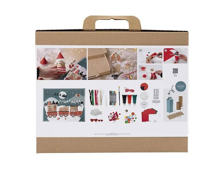 Adventskalender CREATIV COMPANY, braun (bunt), Adventskalender, Adventskalender