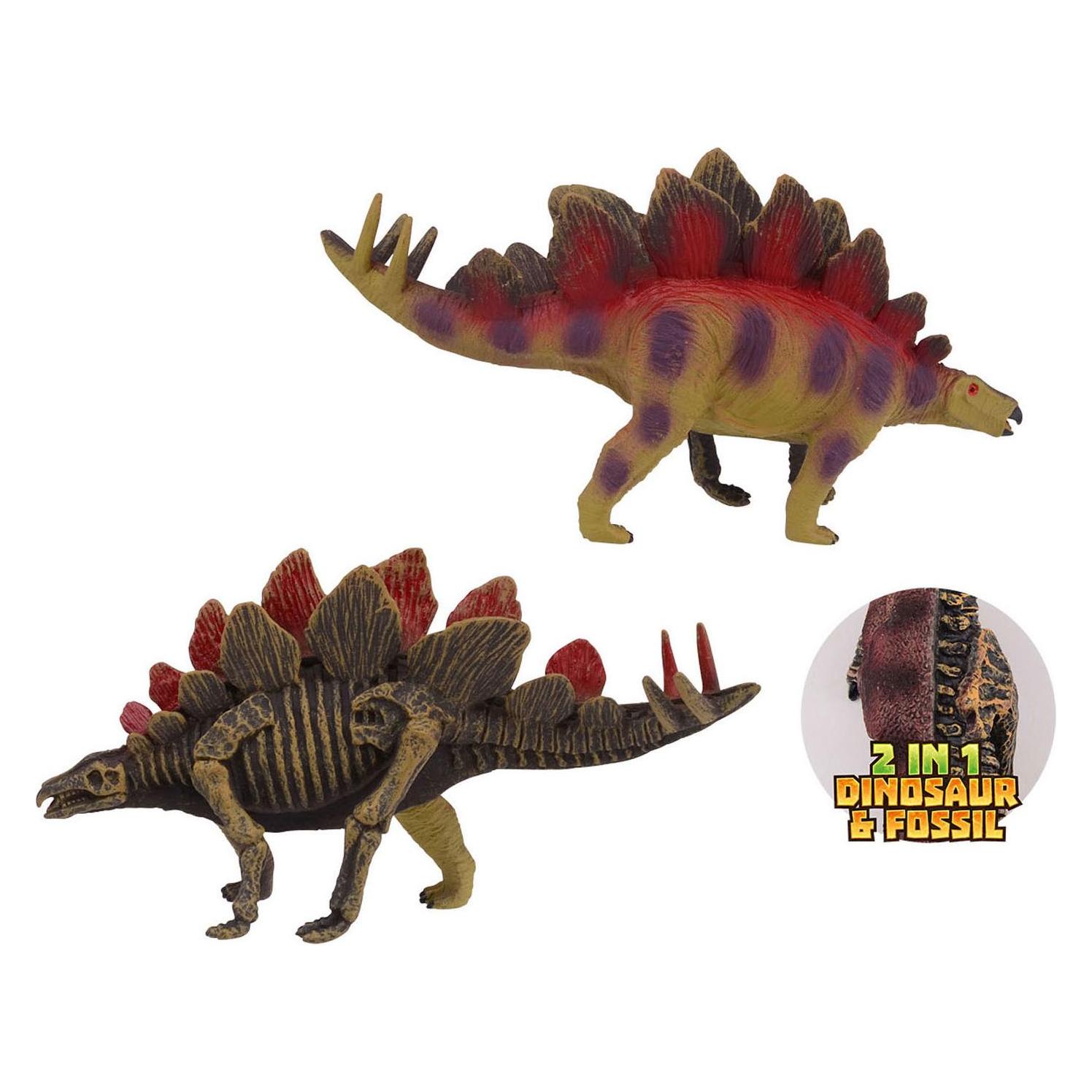 Johntoy Bilateraler Dino der Tierwelt - Stegosaurus (26861-B)