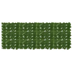 vidaXL Balkonsichtschutz mit Blättern Grün 200 x 75 cm