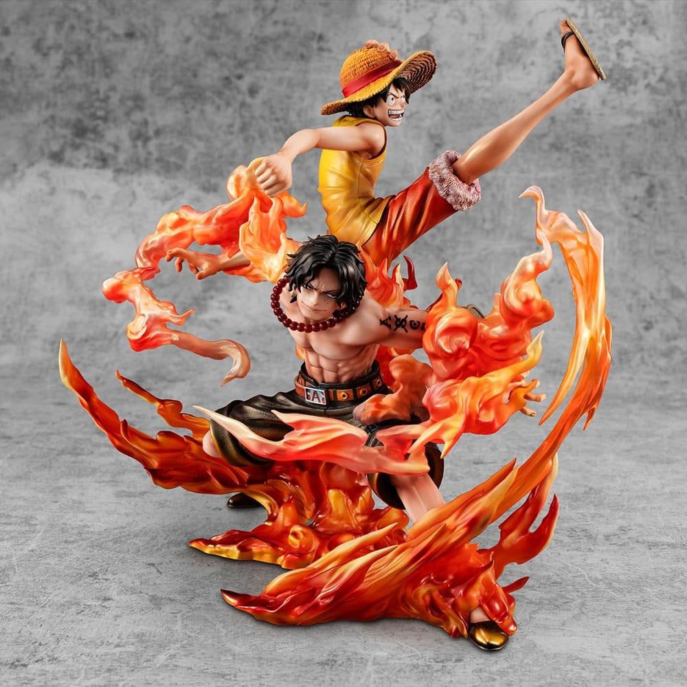 Megahouse One Piece P.O.P NEO-Maximum Luffy & Ace PVC-beeldje, 25 cm
