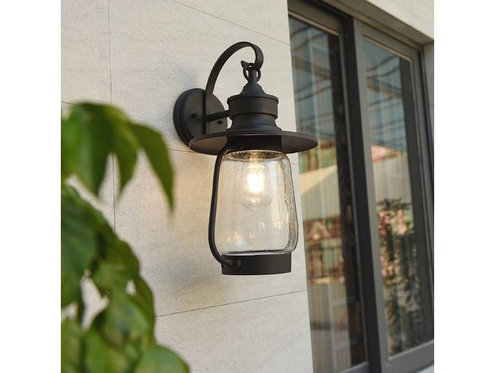 Lampe murale rétro en aluminium, étanche, antirouille, pour extérieur, cour, balcon, villa, garage, jardin