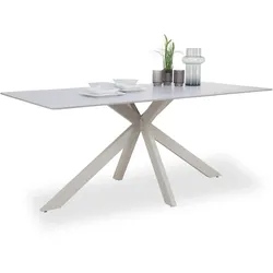 Esstisch BASIA (LBH 180x90x76 cm) - weiß - LBH 180x90x76 cm