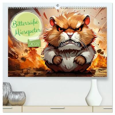 Bittersüße Miesepeter (hochwertiger Premium Wandkalender 2027 DIN A2 quer), Kunstdruck in Hochglanz