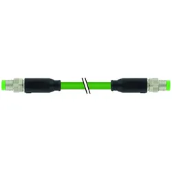 Murr Elektronik M8 St. 0° M8 St. 0° geschirmt, Ethercat PUR 1x4xAWG26 geschirmt gn UL/CSA+schleppk. 3m, Elektronikkabel + Stecker, Grün
