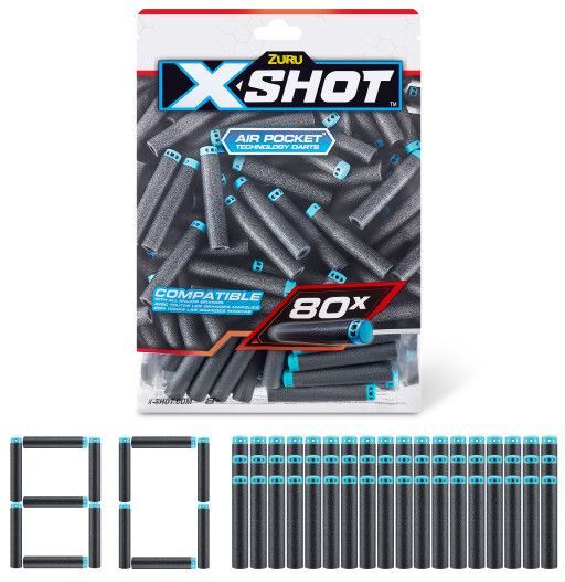 XSHOT - Excel 80PK Refill Darts (36589)
