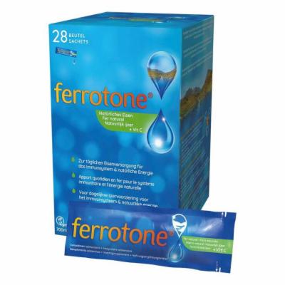 Nelsons GmbH FERROTONE natürliches Eisen plus Vitam.C Apfel Btl 28X25 ml 17888366