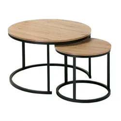 BEISTELLTISCH im 2er-Set - 70/70/45,5 cm