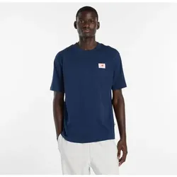 NEW BALANCE Herren Shirt Woven Label T-Shirt, Größe S in Blau 53928