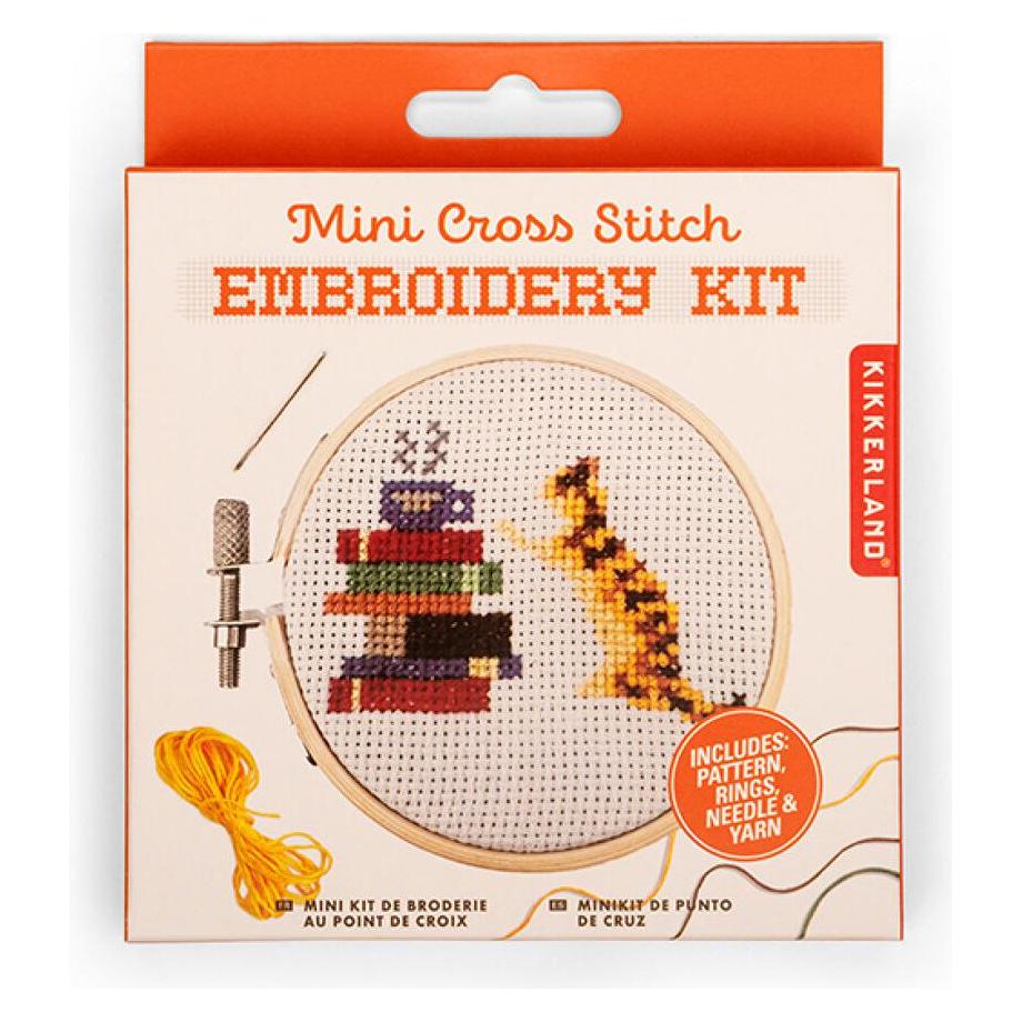 Kikkerland - Cat Mini Cross Stitch Embroidery - (GG269) (GG269)