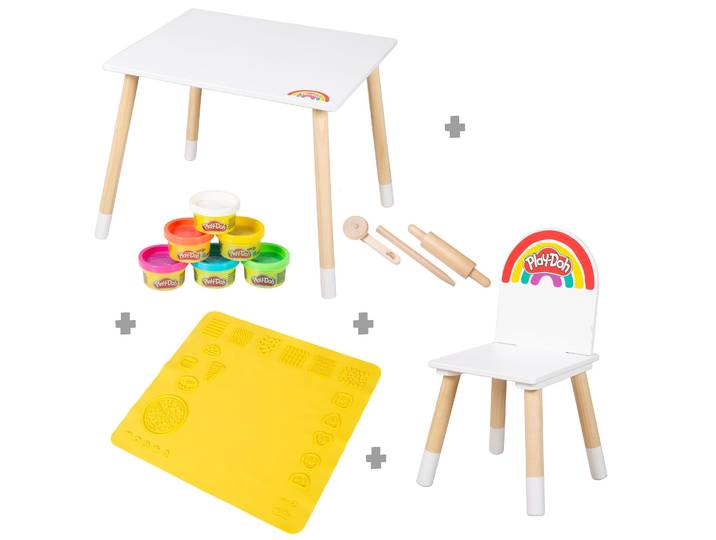 roba x Play-Doh Kindersitzgruppe mit Zubehör zum Kneten