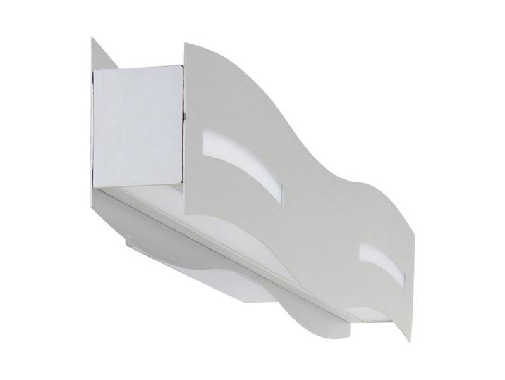 LED-Wandlampe Wave Nickel-Chrom