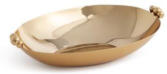 Zodax Lucente Polished Oval Metal Serving Bowls