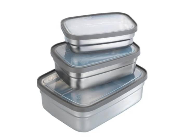 Roestvrijstalen lunchbox, 6 stuks