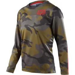 Troy Lee Designs Flowline Spray Camo Jugend Fahrrad Jersey