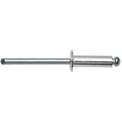 SWG, Nieten, 93761255 Flachrundniete O x L 6 mm 12 Aluminium 250 St.