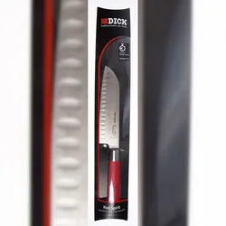 F. Dick Santoku Kochmesser Red Spirit, Stahl, 18 cm, rot