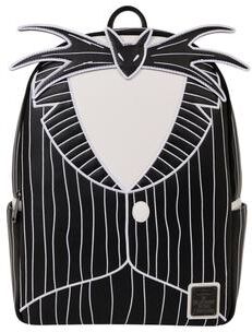 Women's Loungefly x The Nightmare Before Christmas Jack Skellington Full-Size Backpack Glow by Loungefly in Black (Size ONE SIZE)