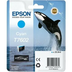 Epson T7602 (C13T76024010) Druckerpatrone Cyan