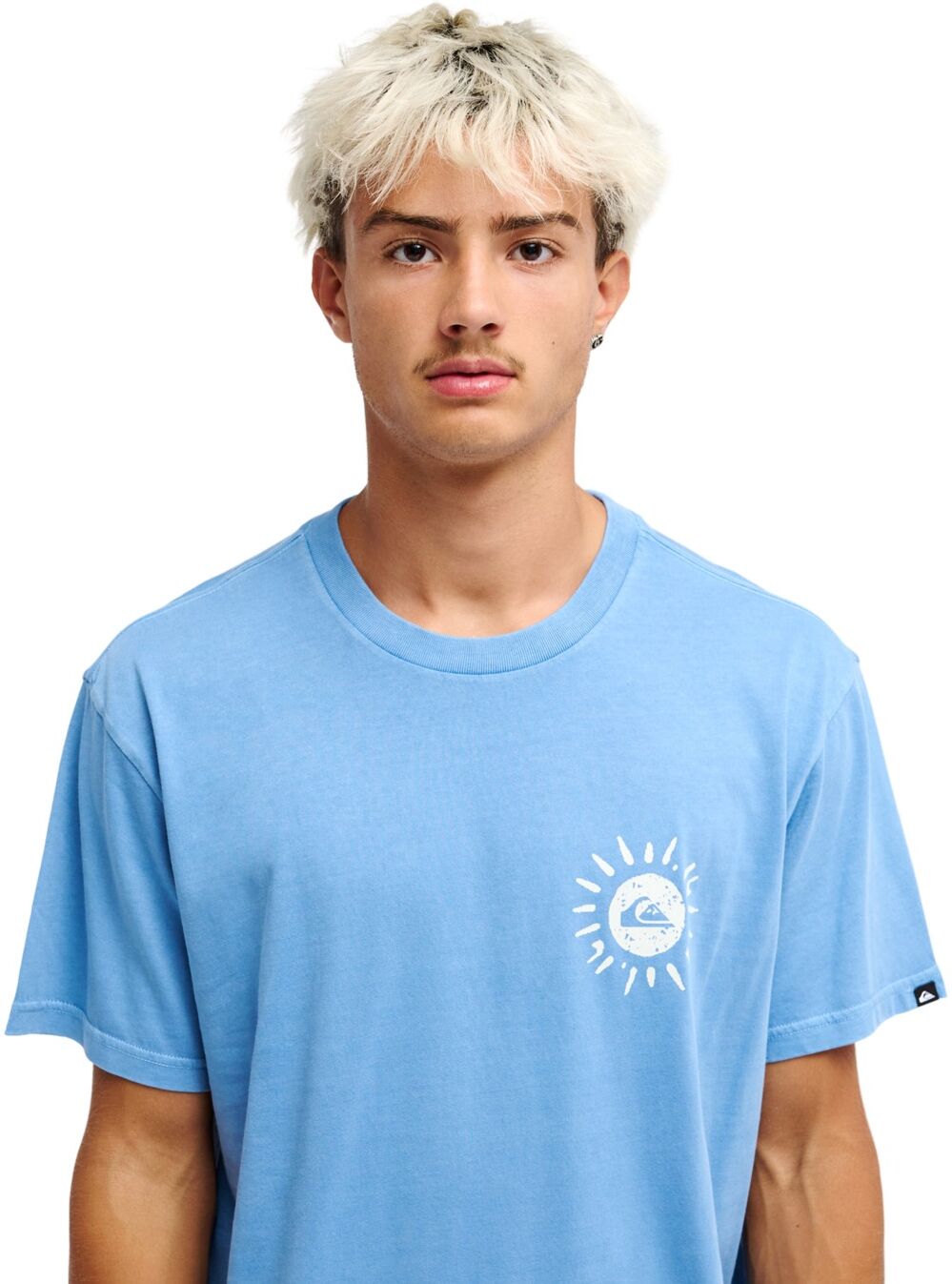 T-Shirt QUIKSILVER "Evo Neon Blue", Herren, Gr. M, quiet harbor, Obermaterial: 100% Baumwolle., Shirts T-Shirt quiet harbor M