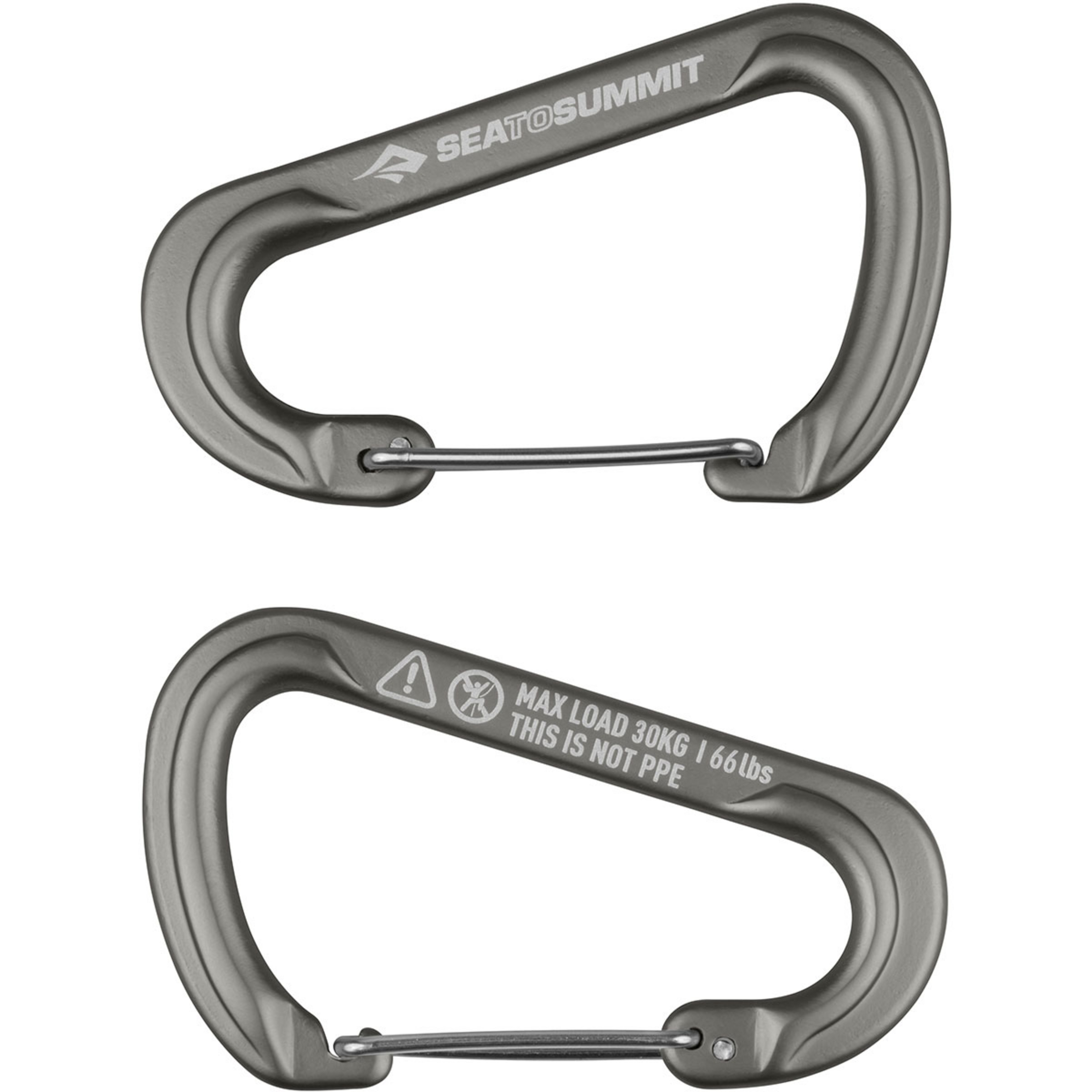 Sea to Summit Carabiner Large 2er Set Reise-Accessoires grau