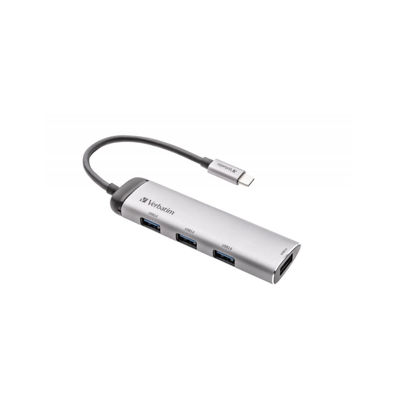 Verbatim Hub USB 3.1-C Multiport 4x USB 3.2 Gen.1, silber Kabel 15cm