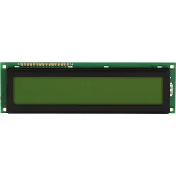 LCD-PM 2X20-8 A - LCD-Modul, 2x20, H:8,3mm, ge/gn, m.Bel.