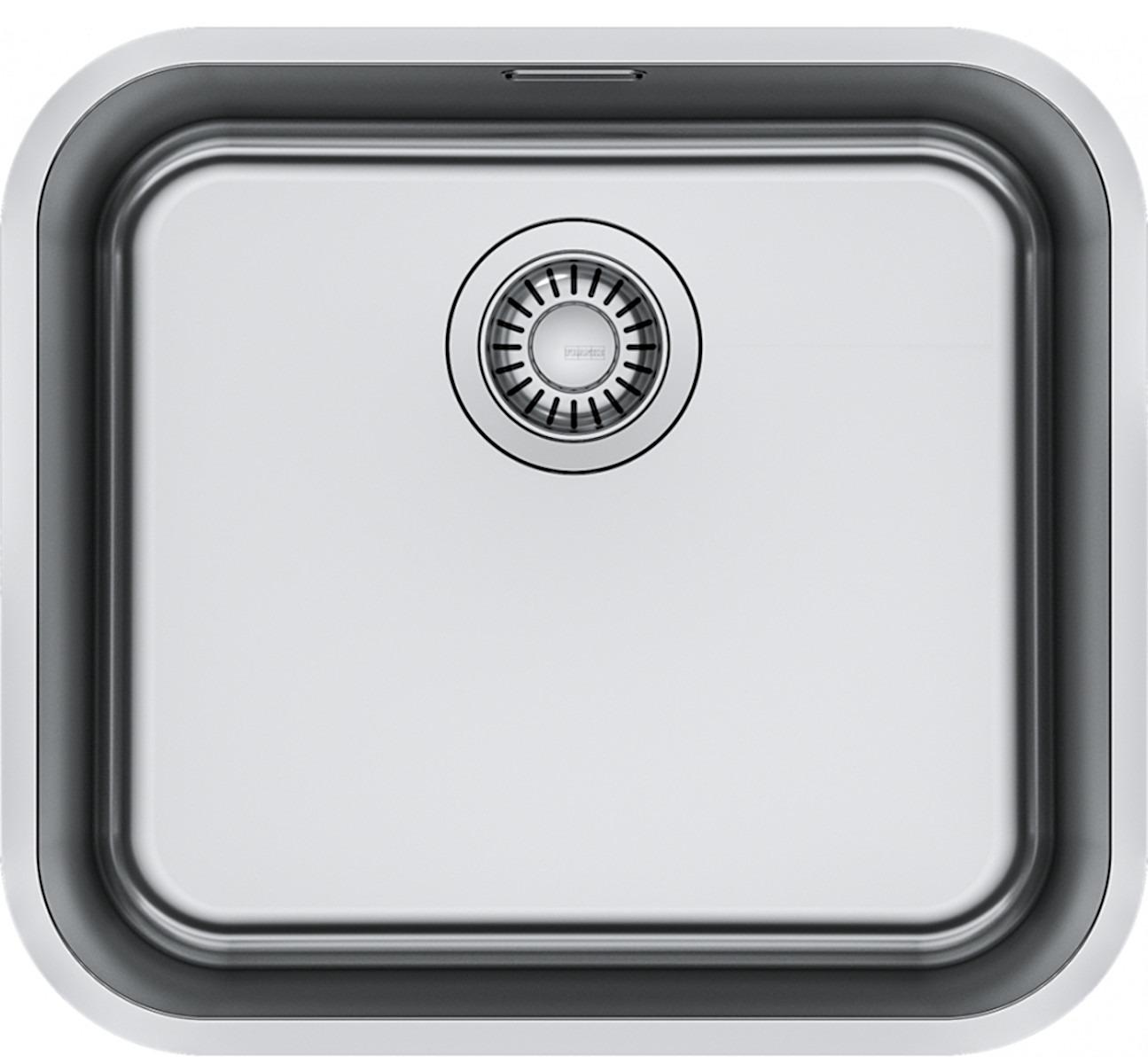 FRANKE Spüle SMART SRX 110-45 mit Ablaufgarnitur mit Drehexcenterbedienung / Edelstahlspüle / Unterbauspüle