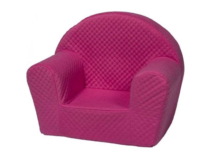 Fauteuil piqué pour enfant rose - VELINDA - Polyuréthane