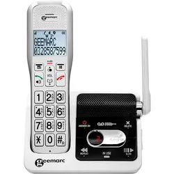 Geemarc AMPLIDECT 595 U.L.E Schnurloses Telefon mit Anrufbeantworter, Telefon, Weiss