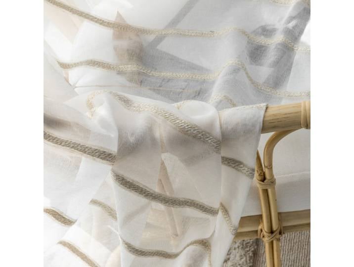 Rideaux Transparents à Rayures en Lin, Style Japonais, pour Salon, Cuisine, Chambre à Coucher, Salon, Taille Personnalisée
