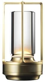 Uplift Picks Rechargeable Crystal Touch Table Lamp For Elegant Cordless Ambient Mood Lighting gold battery 2000 Mah