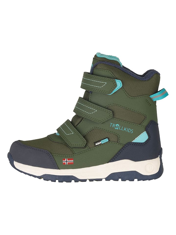 Trollkids Winterboots "Lofoten" in Khaki - 31
