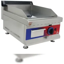 Gasfrit – Hartchrom-Gasplatte aus Edelstahl für den industriellen Einsatz im Restaurant 400 x 575 x 365 mm 3 kW