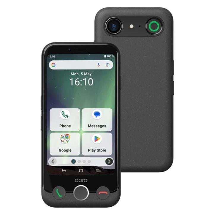 Doro Aurora 11 (64 GB, Graphite, 4.50", Dual SIM, 4G) (8884)